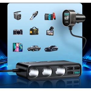 Hurtownia GSM - Ładowarka samochodowa Joyroom JR-CL06 Multi-port USB Car Charger PD 154W QC 3.0 Black - JYR058BLK - {ean13} - Hurt