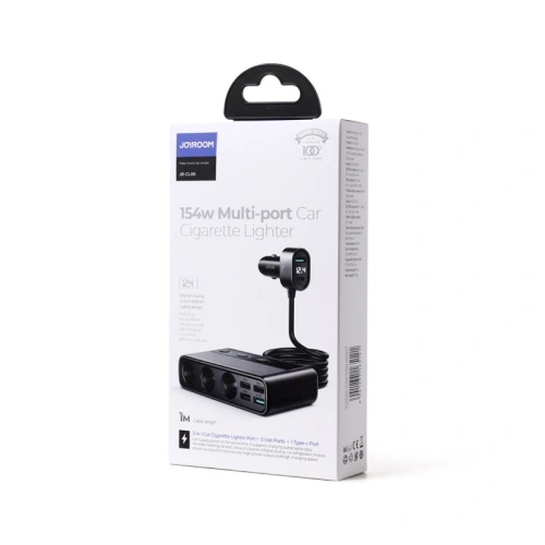 Ładowarka samochodowa Joyroom JR-CL06 Multi-port USB Car Charger PD 154W QC 3.0 Black