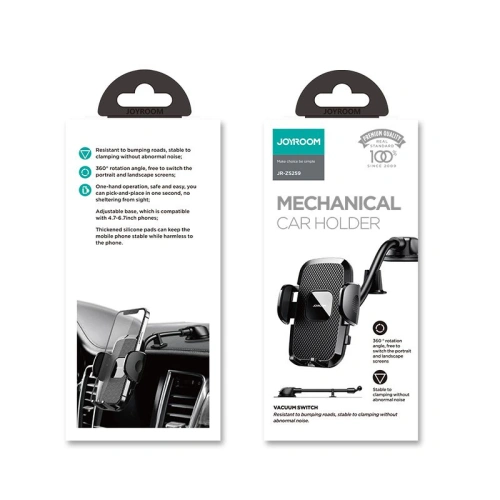 Uchwyt samochodowy Joyroom JR-ZS259 Long Arm Dashboard Car Mount Black