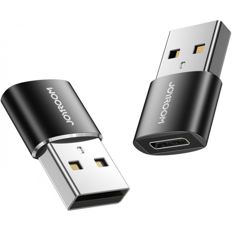 Adapter Joyroom S-H152 USB-C - USB-A Black [2 PACK]