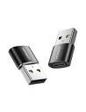 Adapter Joyroom S-H152 USB-C - USB-A Black [2 PACK]