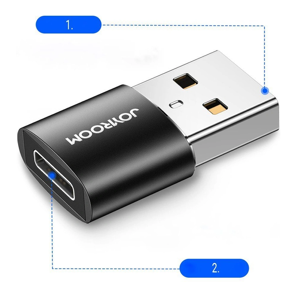 Adaptér Joyroom S-H152 USB-C - USB-A černý [2 PACK]