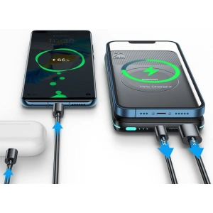 Powerbank z ładowaniem indukcyjnym Joyroom JR-W040 Magnetic MagSafe Power Bank 10000mah Black