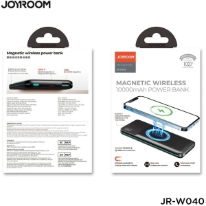 Powerbank z ładowaniem indukcyjnym Joyroom JR-W040 Magnetic MagSafe Power Bank 10000mah Black