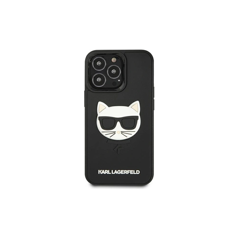 Hurtownia GSM - Etui Karl Lagerfeld KLHCP13LCH3DBK Apple iPhone 13 Pro černý/black hardcase 3D Rubber Choupette - KLD780BLK - {ean13} - Hurt