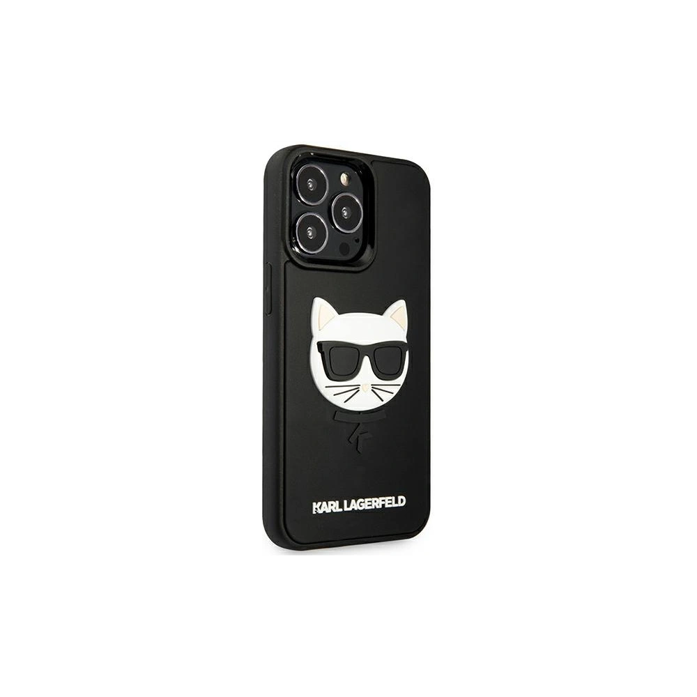 Hurtownia GSM - Etui Karl Lagerfeld KLHCP13LCH3DBK Apple iPhone 13 Pro černý/black hardcase 3D Rubber Choupette - KLD780BLK - {ean13} - Hurt
