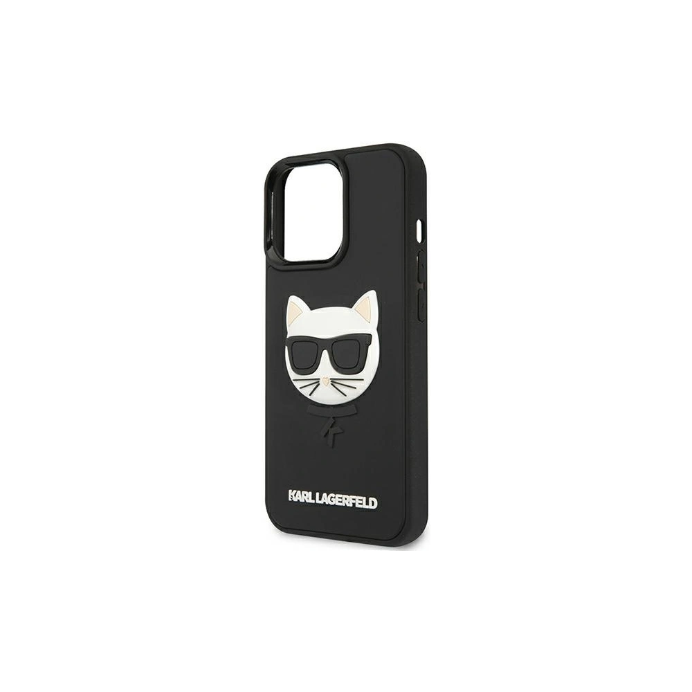 Hurtownia GSM - Etui Karl Lagerfeld KLHCP13LCH3DBK Apple iPhone 13 Pro černý/black hardcase 3D Rubber Choupette - KLD780BLK - {ean13} - Hurt