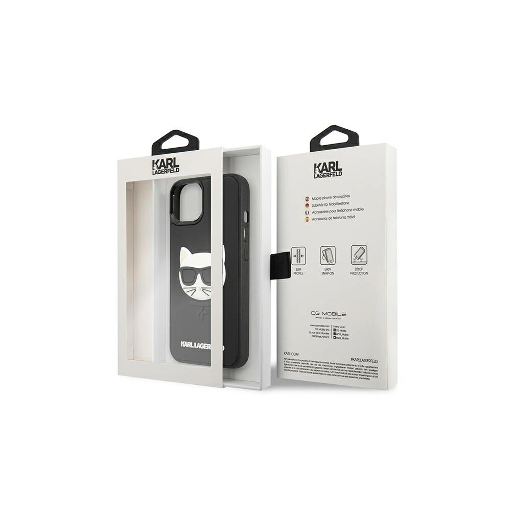 Wholesale Karl Lagerfeld KLHCP13MCH3DBK Apple iPhone 13 black hardcase 3D Rubber Choupette - KLD781BLK - {ean13} - Hurt