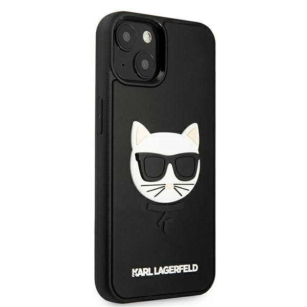 Kryt Karl Lagerfeld KLHCP13SCH3DBK Apple iPhone 13 mini black hardcase 3D Rubber Choupette