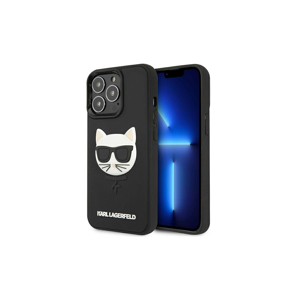 Hurtownia GSM - Etui Karl Lagerfeld KLHCP13XCH3DBK Apple iPhone 13 Pro Max černý/black hardcase 3D Rubber Choupette - KLD783BLK - {ean13} - Hurt