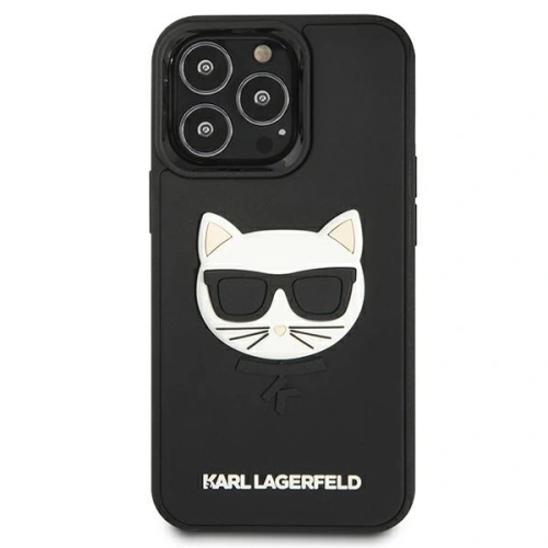 Etui Karl Lagerfeld KLHCP13XCH3DBK Apple iPhone 13 Pro Max czarny/black hardcase 3D Rubber Choupette
