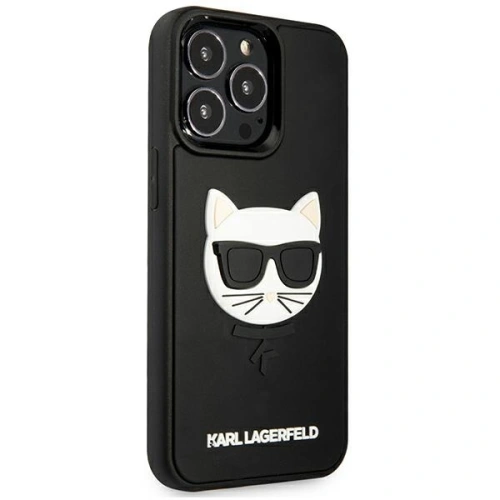 Etui Karl Lagerfeld KLHCP13XCH3DBK Apple iPhone 13 Pro Max czarny/black hardcase 3D Rubber Choupette