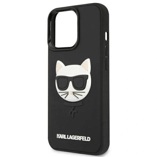 Etui Karl Lagerfeld KLHCP13XCH3DBK Apple iPhone 13 Pro Max czarny/black hardcase 3D Rubber Choupette