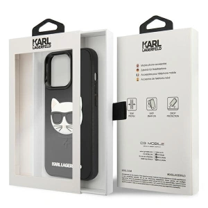 Etui Karl Lagerfeld KLHCP13XCH3DBK Apple iPhone 13 Pro Max czarny/black hardcase 3D Rubber Choupette