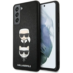Hurtownia GSM - Etui Karl Lagerfeld KLHCS21FESAKICKCBK Samsung Galaxy S21 FE černý/black hardcase Saffiano Ikonik Karl&Choupette Head - KLD784BLK - {ean13} - Hurt
