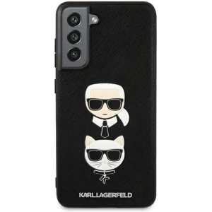 Hurtownia GSM - Etui Karl Lagerfeld KLHCS21FESAKICKCBK Samsung Galaxy S21 FE czarny/black hardcase Saffiano Ikonik Karl&Choupette Head - KLD784BLK - {ean13} - Hurt