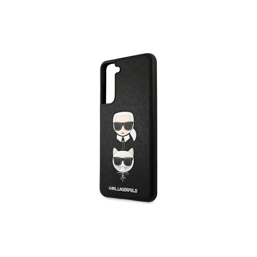 Wholesale Karl Lagerfeld KLHCS21FESAKICKCBK Samsung Galaxy S21 FE black hardcase Saffiano Ikonik Karl&Choupette Head - KLD784BLK - {ean13} - Hurt
