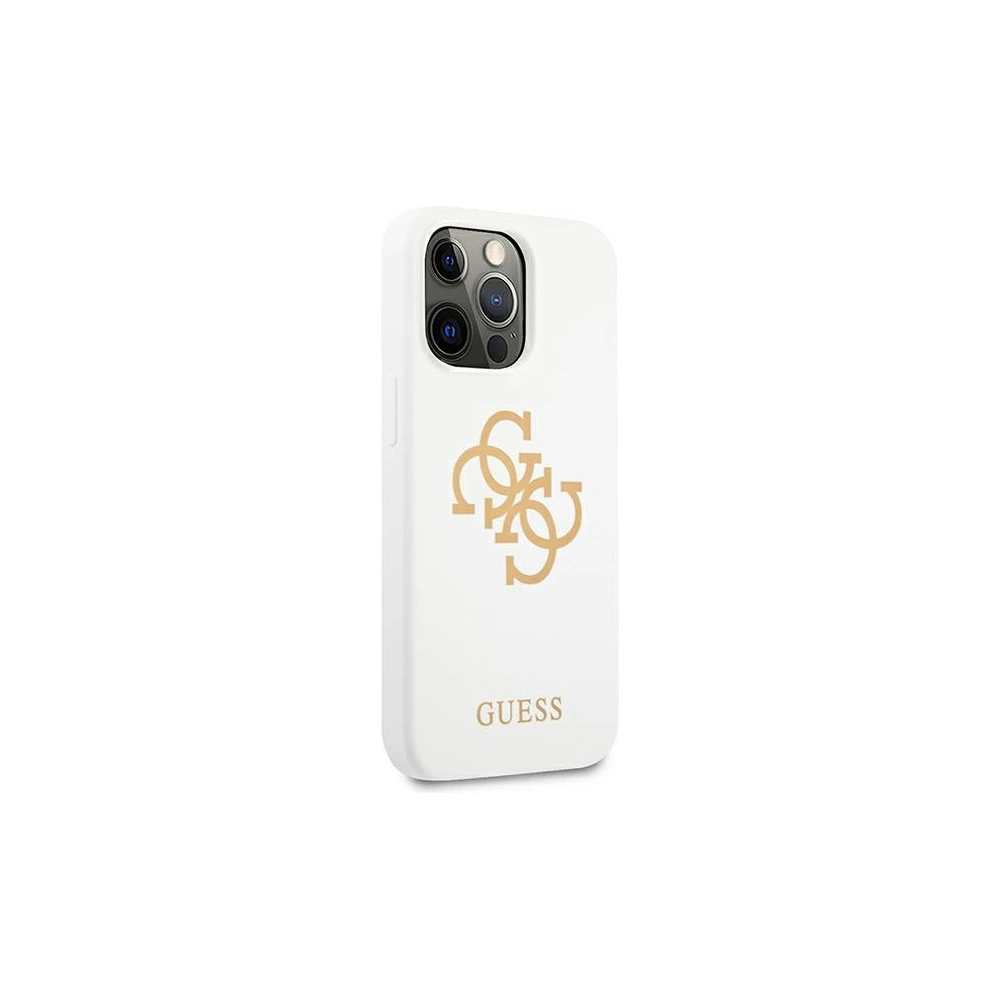 Hurtownia GSM - Etui Guess GUHCP13LLS4GGWH Apple iPhone 13 Pro bílý/white hard case Silicone 4G Logo - GUE1533WHT - {ean13} - Hurt