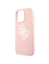 Hurtownia GSM - Etui Guess GUHCP13LLS4GWPI Apple iPhone 13 Pro różowy/pink hard case Silicone 4G Logo - GUE1534PNK - {ean13} - Hurt