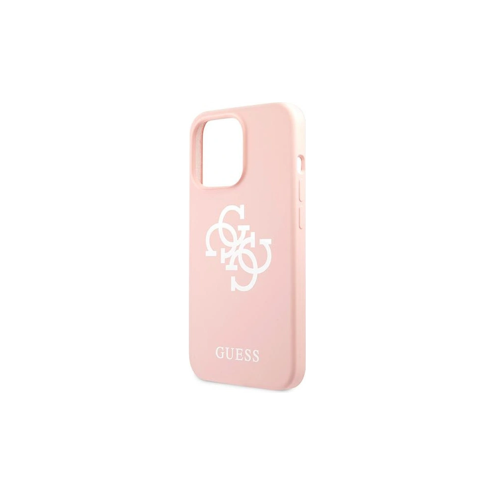 Hurtownia GSM - Etui Guess GUHCP13LLS4GWPI Apple iPhone 13 Pro růžový/pink tvrdý kryt silikon 4G logo - GUE1534PNK - {ean13} - Hurt
