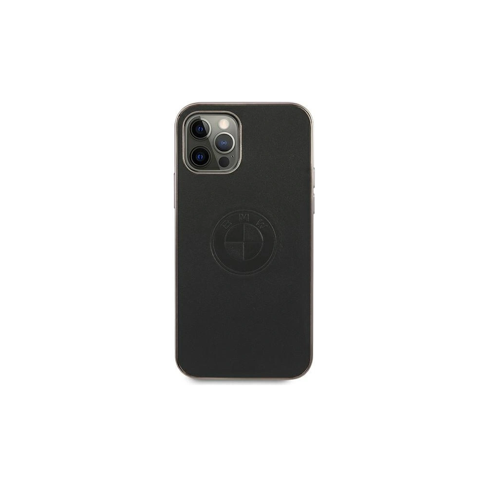 Hurtownia GSM - Etui BMW BMHCP12LREELK Apple iPhone 12 Pro Max černý/black hardcase Leather Emboss - BMW258BLK - {ean13} - Hurt