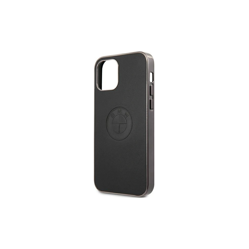 Hurtownia GSM - Etui BMW BMHCP12LREELK Apple iPhone 12 Pro Max czarny/black hardcase Leather Emboss - BMW258BLK - {ean13} - Hurt