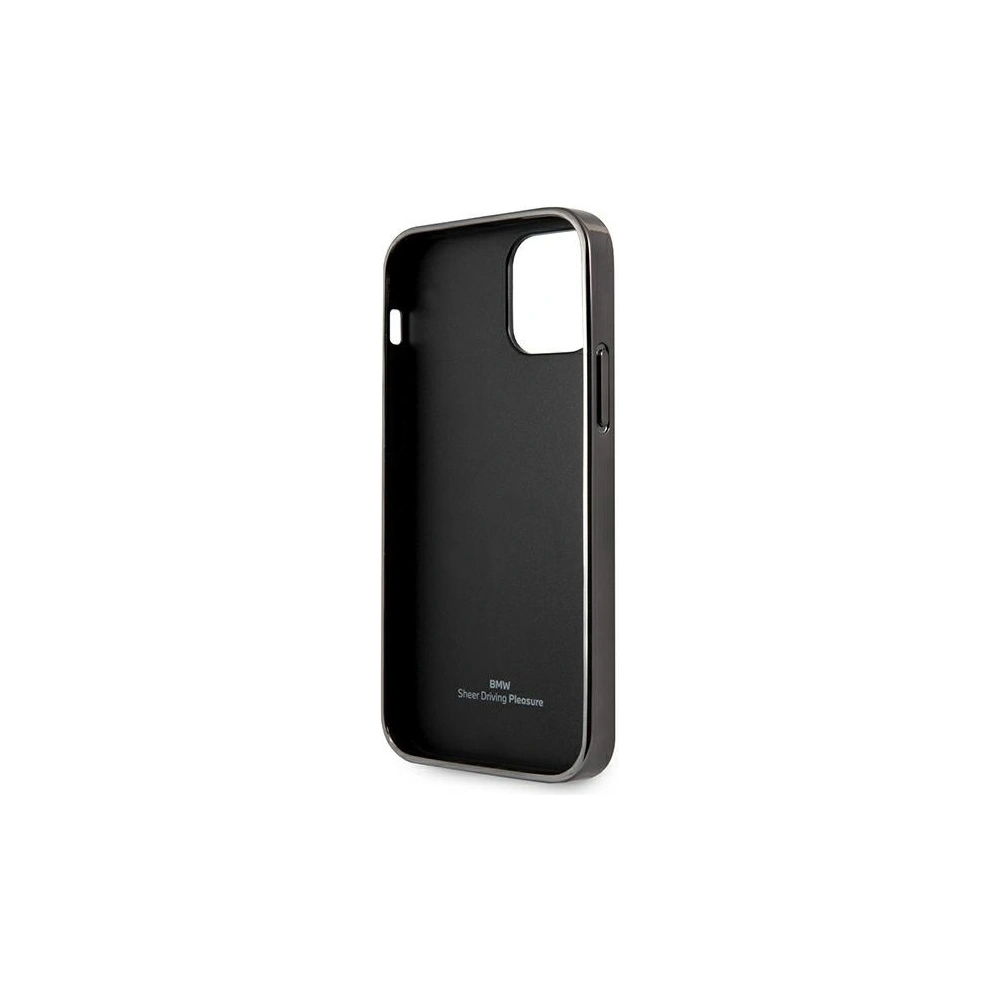 Hurtownia GSM - Etui BMW BMHCP12LREELK Apple iPhone 12 Pro Max czarny/black hardcase Leather Emboss - BMW258BLK - {ean13} - Hurt