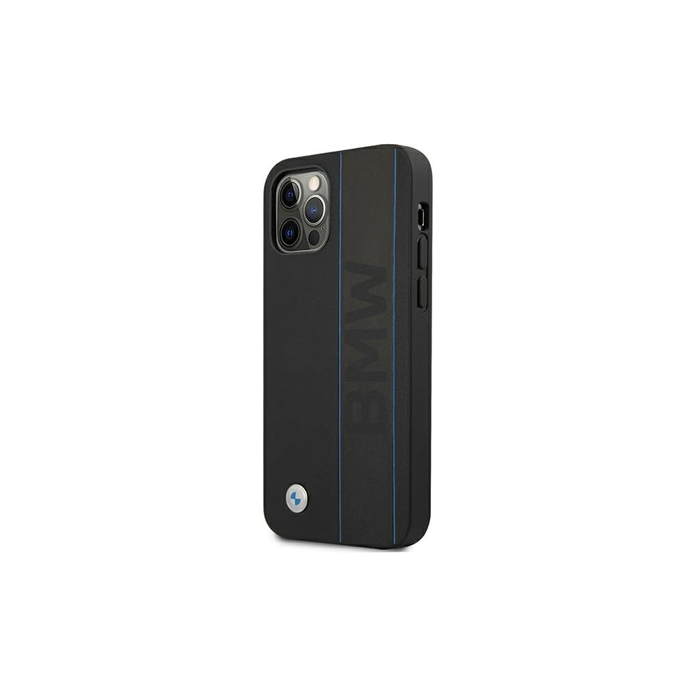 Hurtownia GSM - Etui BMW BMHCP12LRWBOK Apple iPhone 12 Pro Max černý/black hardcase Leather Outlines - BMW259BLK - {ean13} - Hurt