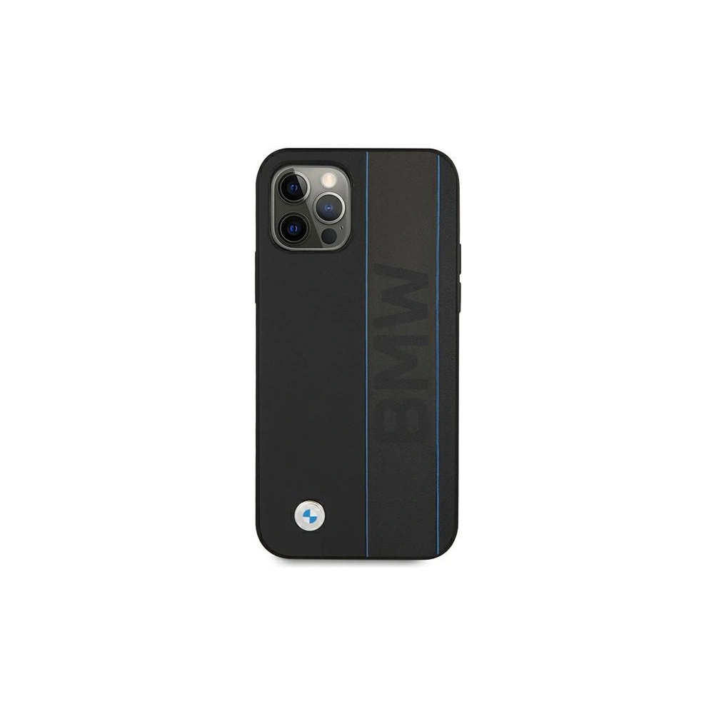Hurtownia GSM - Etui BMW BMHCP12LRWBOK Apple iPhone 12 Pro Max černý/black hardcase Leather Outlines - BMW259BLK - {ean13} - Hurt