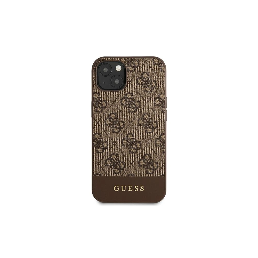 Hurtownia GSM - Etui Guess GUHCP13MG4GLBR Apple iPhone 13 brązowy/brown hard case 4G Stripe Collection - GUE1535BR - {ean13} - Hurt