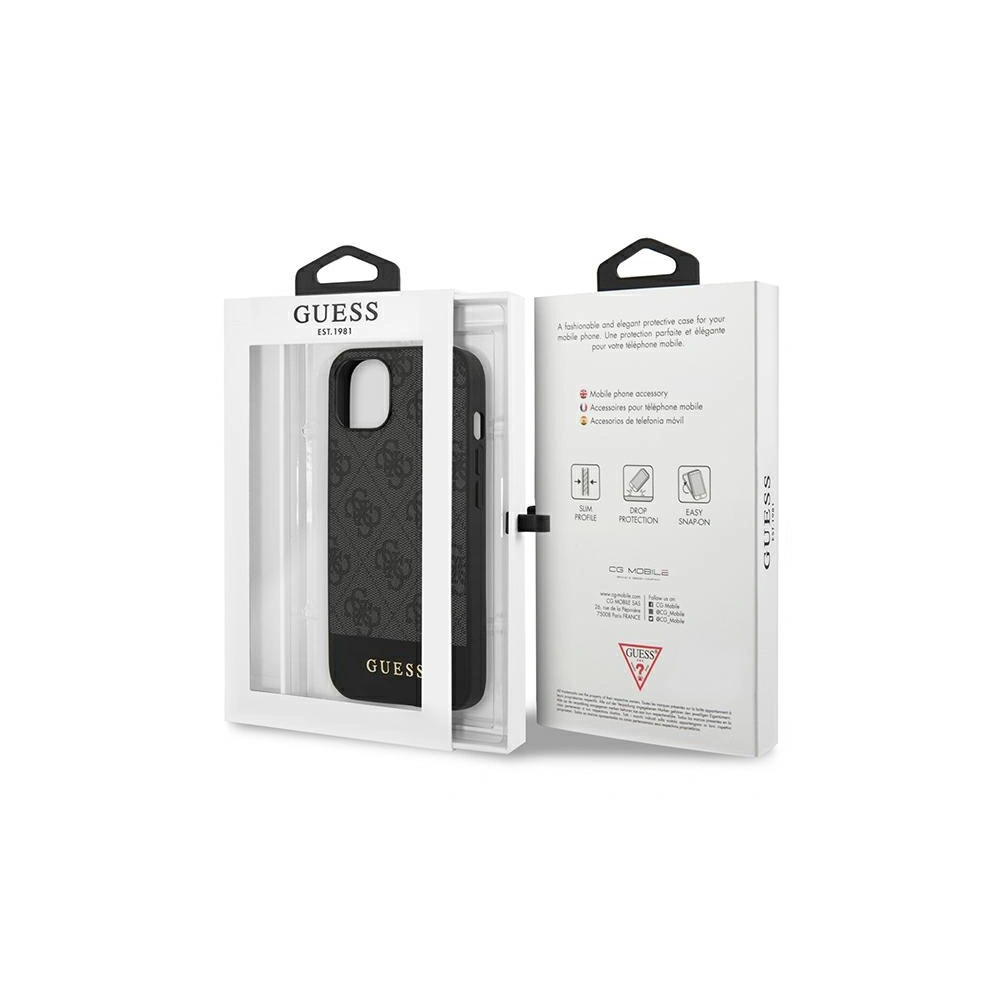 Hurtownia GSM - Etui Guess GUHCP13MG4GLGR Apple iPhone 13 šedý/grey hardcase 4G Stripe Collection - GUE1536GRY - {ean13} - Hurt
