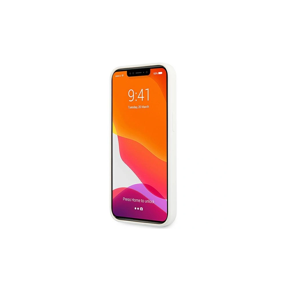 Hurtownia GSM - Etui Guess GUHCP13MLS4GGWH Apple iPhone 13 biały/white hard case Silicone 4G Logo - GUE1537WHT - {ean13} - Hurt