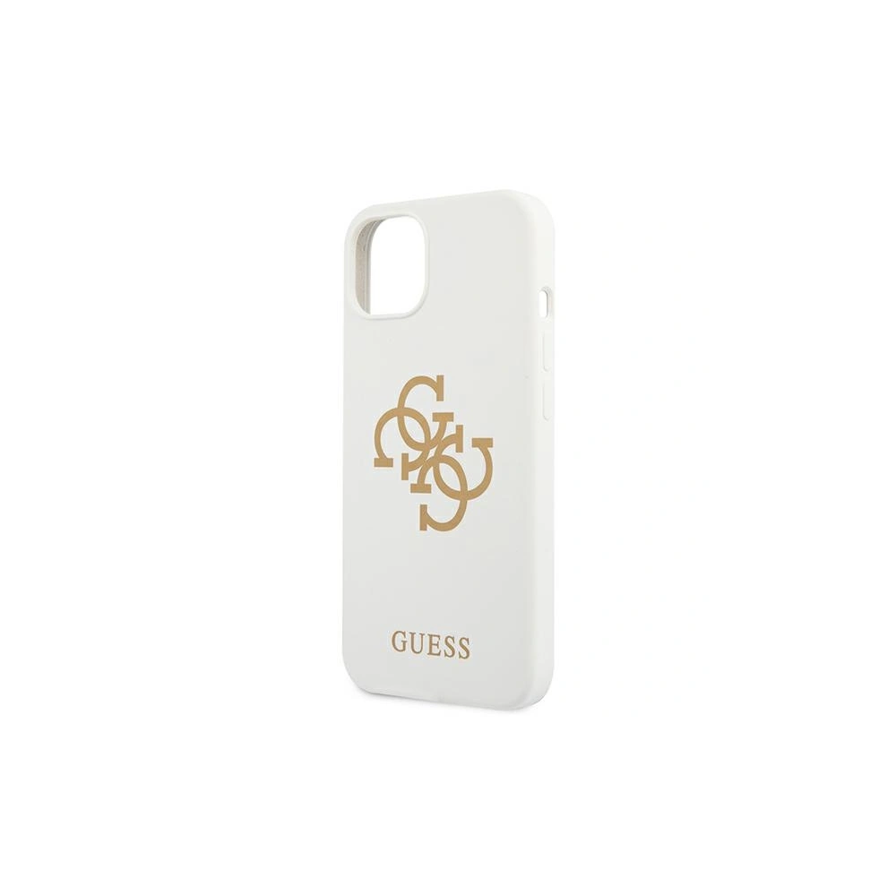 Wholesale Guess GUHCP13MLS4GGWH Apple iPhone 13 white hard case Silicone 4G Logo - GUE1537WHT - {ean13} - Hurt