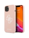 Etui Guess GUHCP13MLS4GWPI Apple iPhone 13 różowy/pink hard case Silicone 4G Logo
