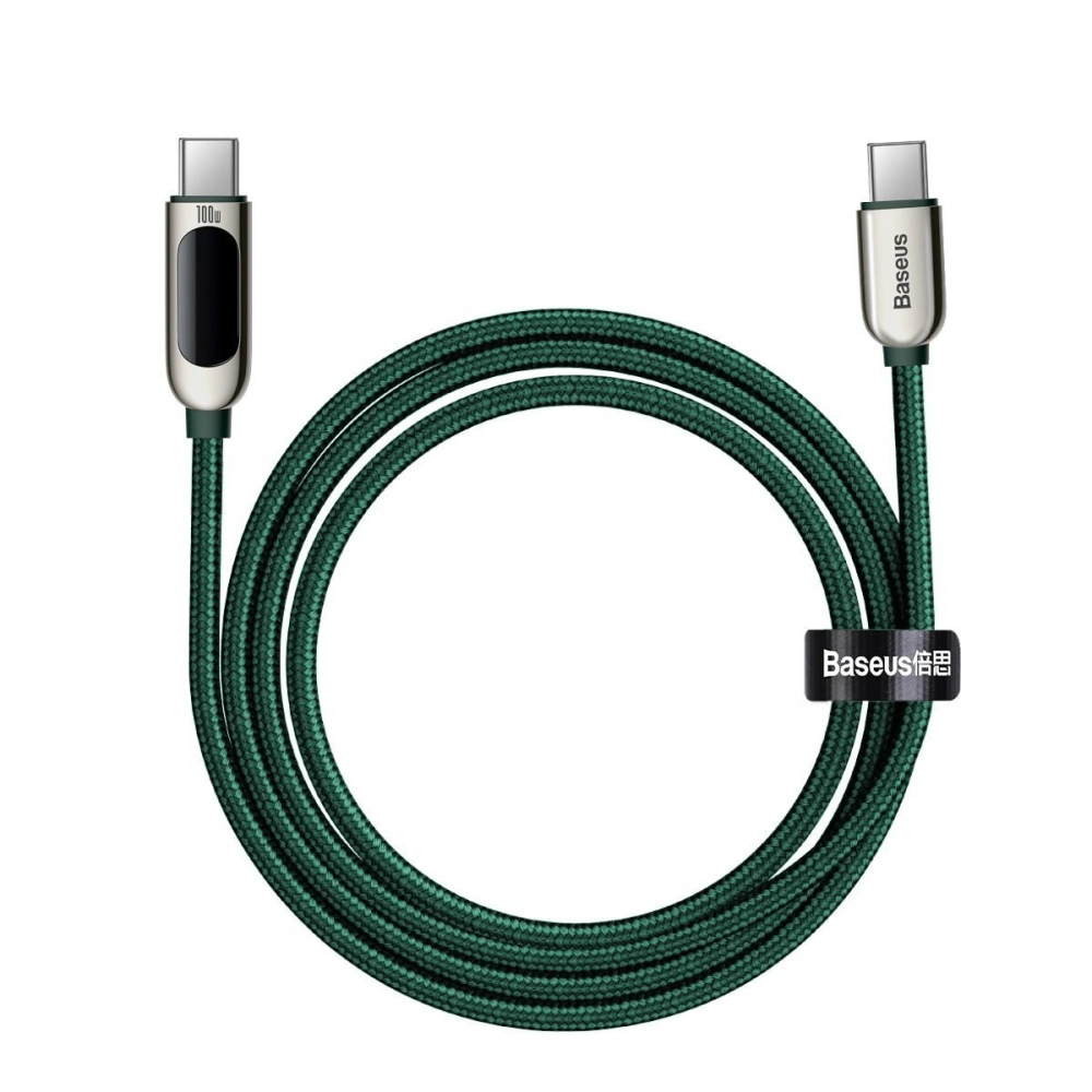 Hurtownia GSM - Kabel USB-C do USB-C Baseus Display, 100W, 2m (zelený) - BSU2996GRN - {ean13} - Hurt