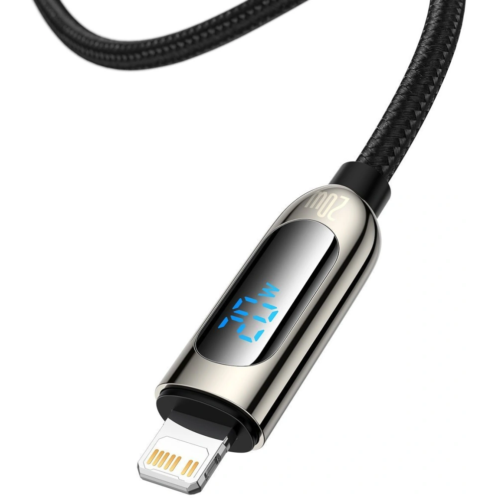 Hurtownia GSM - Kabel USB-C do Lightning Baseus Display, PD, 20W, 1m (czarny) - BSU2998BLK - {ean13} - Hurt