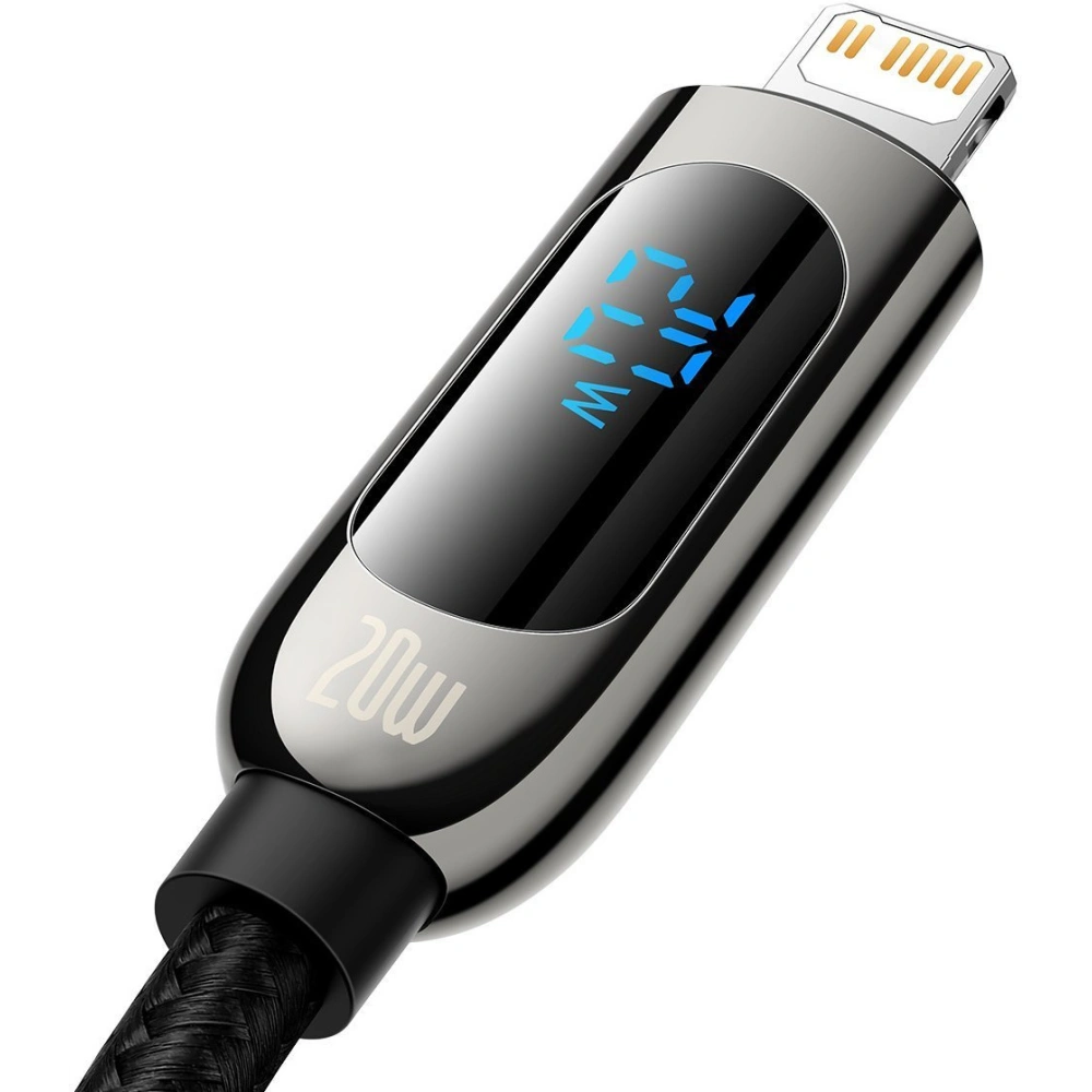 Hurtownia GSM - Kabel USB-C do Lightning Baseus Display, PD, 20W, 1m (czarny) - BSU2998BLK - {ean13} - Hurt