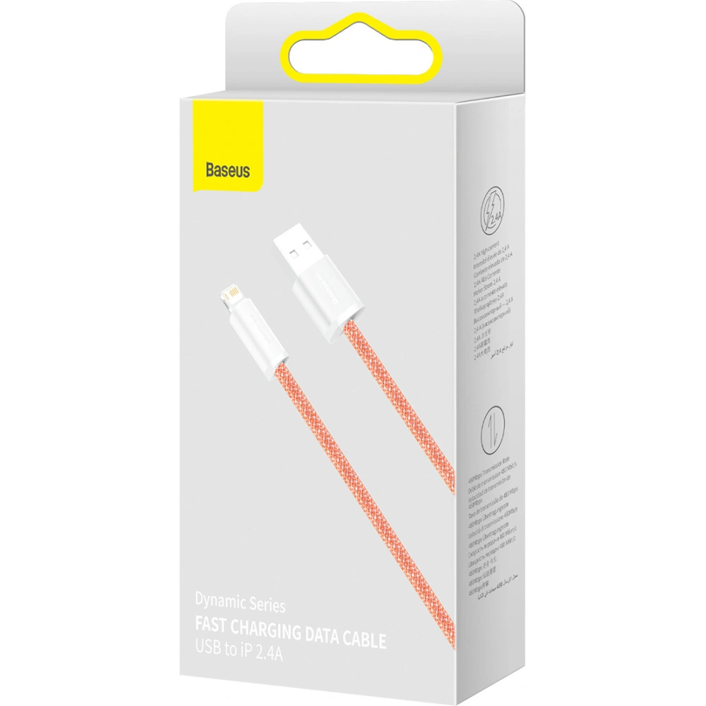 Hurtownia GSM - Kabel USB do Lightning Baseus Dynamic, 2.4A, 2m (różowy) - BSU2999PNK - {ean13} - Hurt