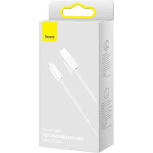 Hurtownia GSM - Kabel USB do Lightning Baseus Dynamic, 2.4A, 2m (biały) - BSU3004WHT - {ean13} - Hurt