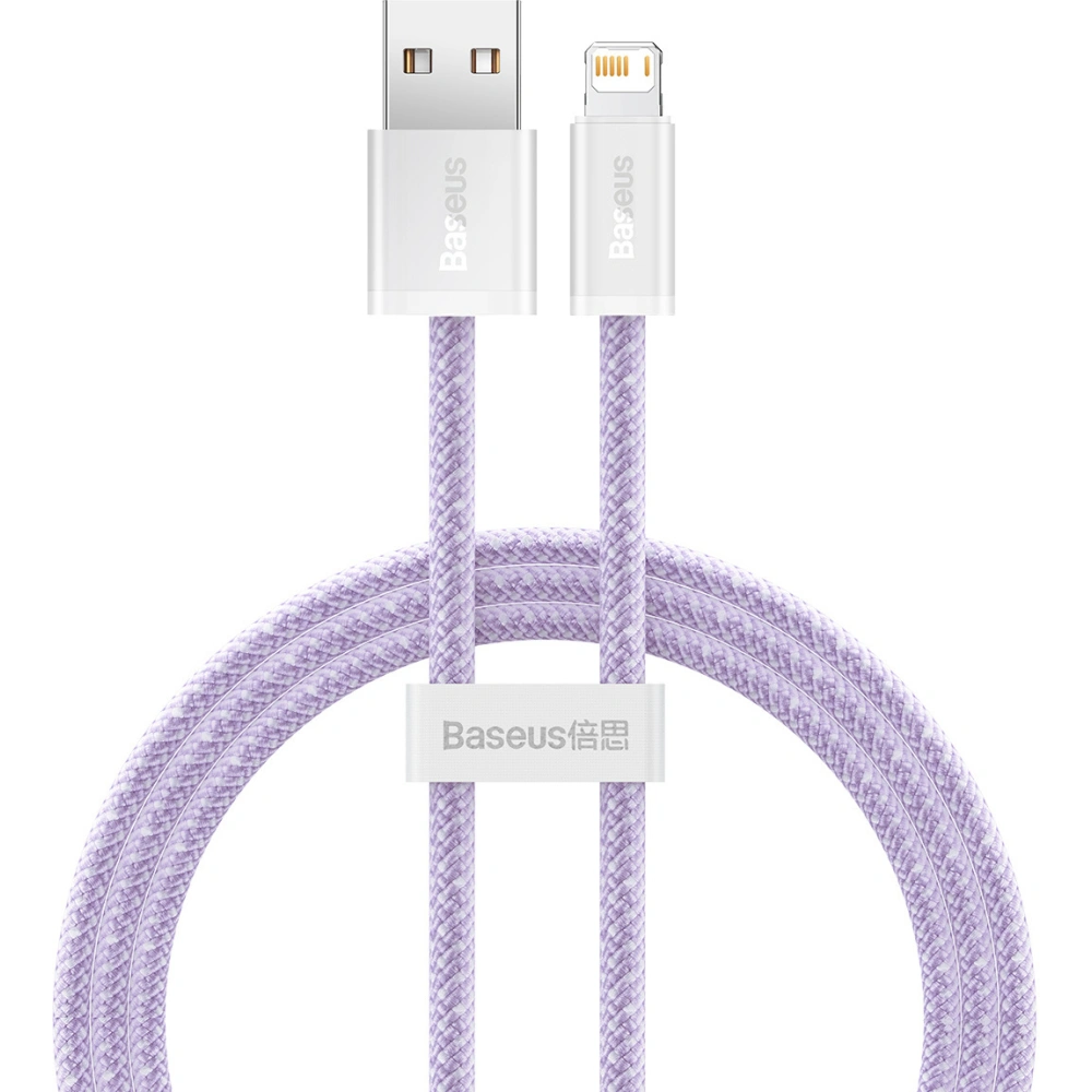 Hurtownia GSM - Kabel USB do Lightning Baseus Dynamic, 2.4A, 1m (fialový) - BSU3006PRP - {ean13} - Hurt