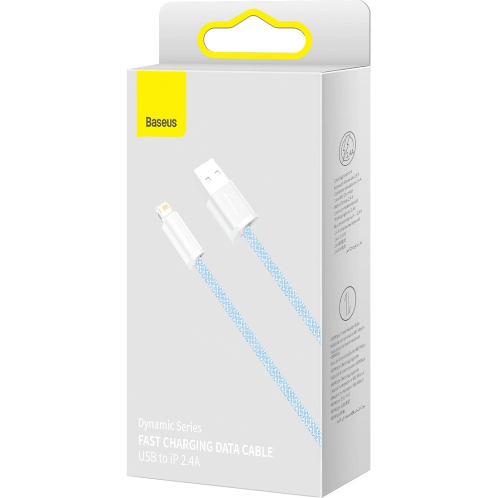 Hurtownia GSM - Kabel USB do Lightning Baseus Dynamic, 2.4A, 1m (modrý) - BSU3007BLU - {ean13} - Hurt
