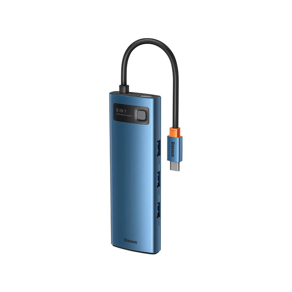 Wholesale Baseus Hub Adapter 8in1 USB-C to 3x USB 3.0 + HDMI + USB-C PD 4K HD - BSU3008 - {ean13} - Hurt