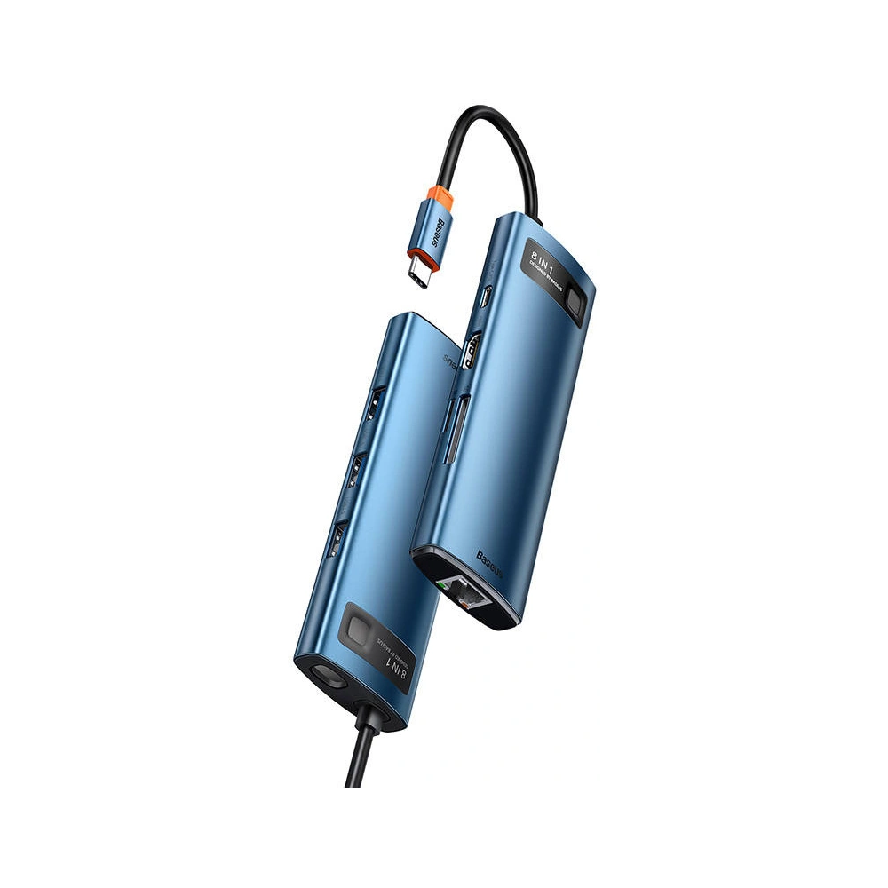 Hurtownia GSM - Adaptér 8v1 Baseus Hub USB-C na 3x USB 3.0 + HDMI + USB-C PD 4K HD - BSU3008 - {ean13} - Hurt