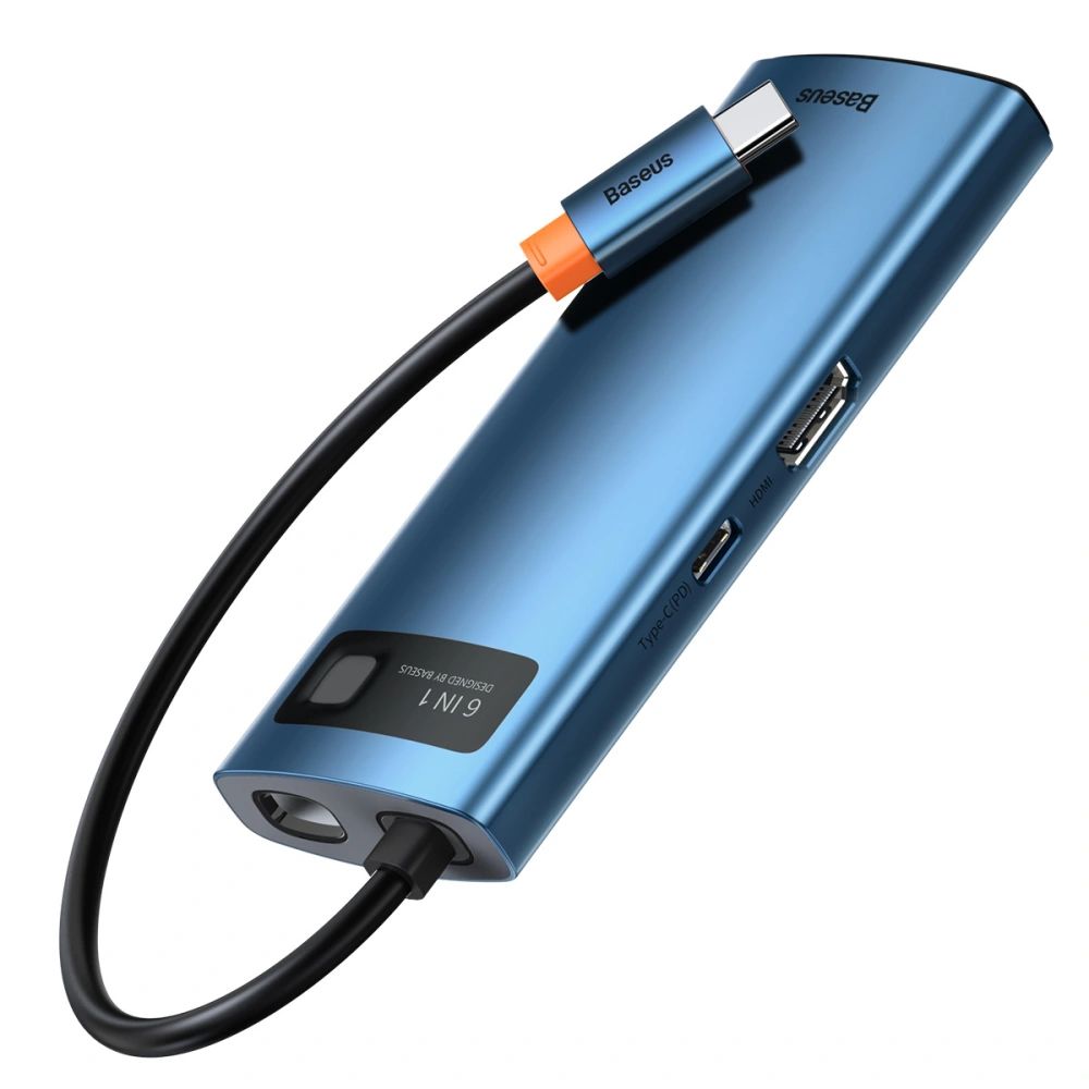 Hurtownia GSM - Adapter 6w1 Baseus Hub USB-C na 3x USB 3.0 + HDMI + USB-C PD 4K HD - BSU3010 - {ean13} - Hurt