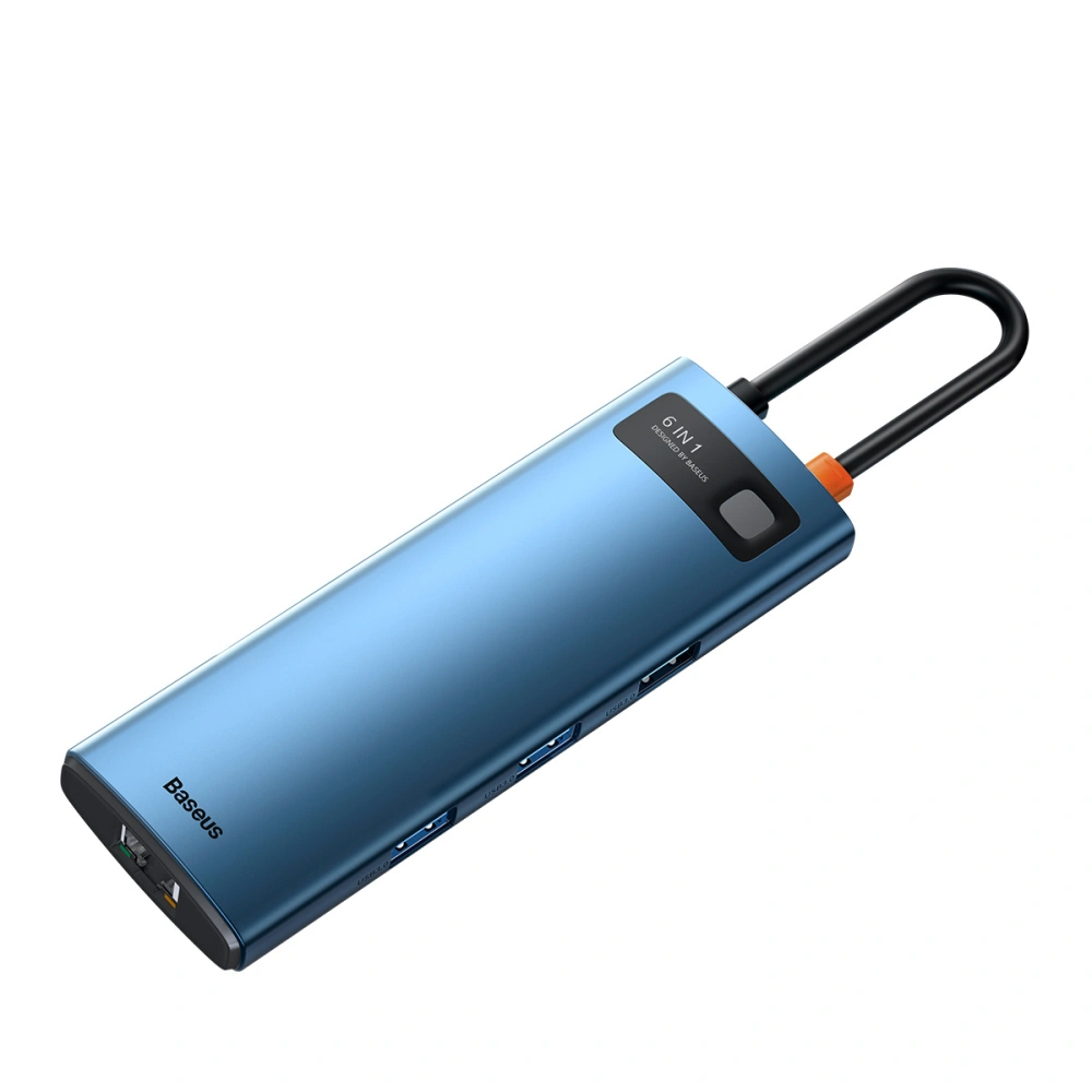 Hurtownia GSM - Adapter 6w1 Baseus Hub USB-C na 3x USB 3.0 + HDMI + USB-C PD 4K HD - BSU3010 - {ean13} - Hurt