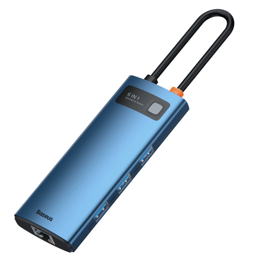 Hurtownia GSM - Adapter 6w1 Baseus Hub USB-C na 3x USB 3.0 + HDMI + USB-C PD 4K HD - BSU3010 - {ean13} - Hurt