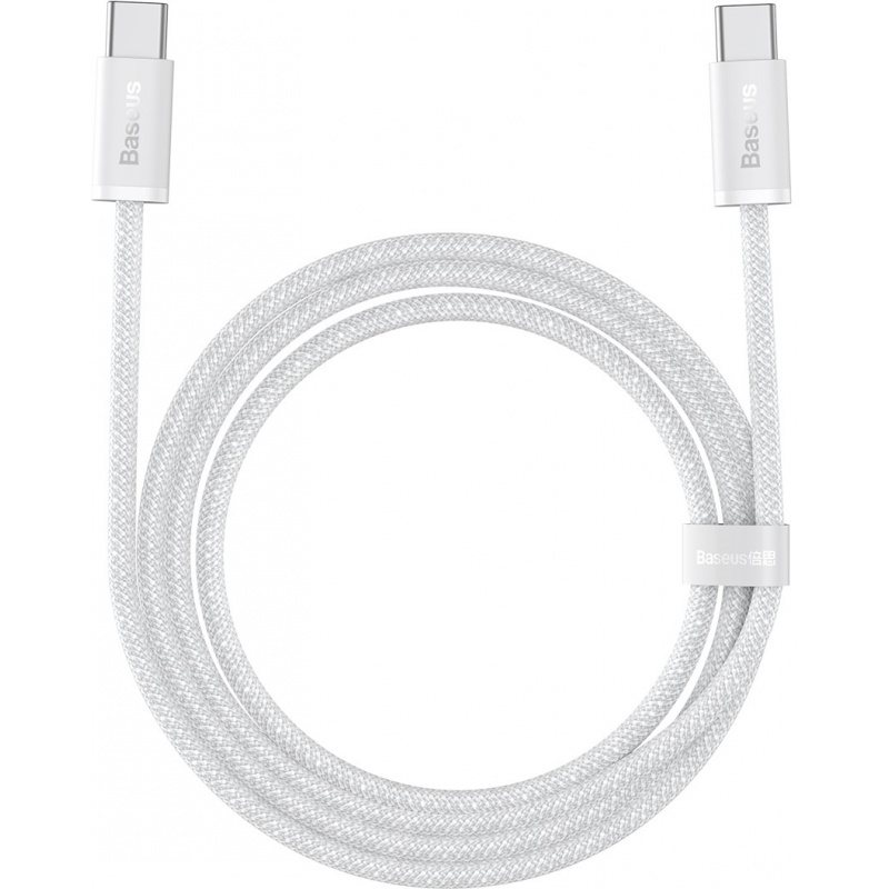 Cable USB-C to USB-C Baseus, 100W, 2m (white)