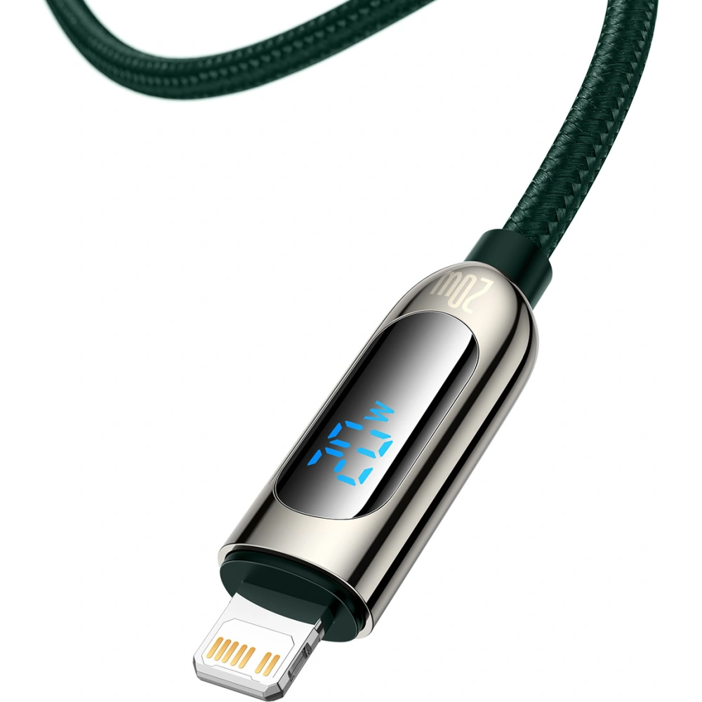 Hurtownia GSM - Kabel USB-C do Lightning Baseus Display, PD, 20W, 1m (zielony) - BSU3012GRN - {ean13} - Hurt