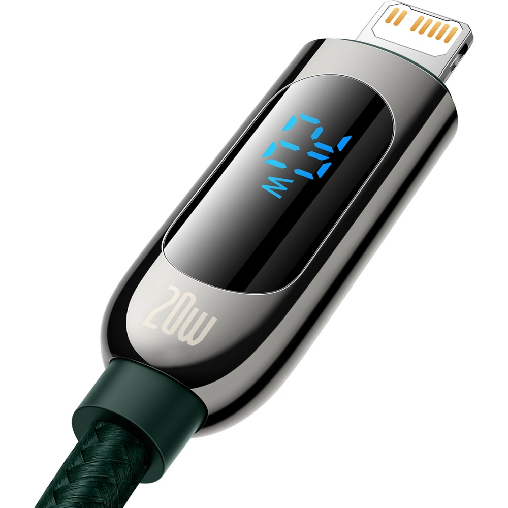 Hurtownia GSM - Kabel USB-C do Lightning Baseus Display, PD, 20W, 1m (zielony) - BSU3012GRN - {ean13} - Hurt