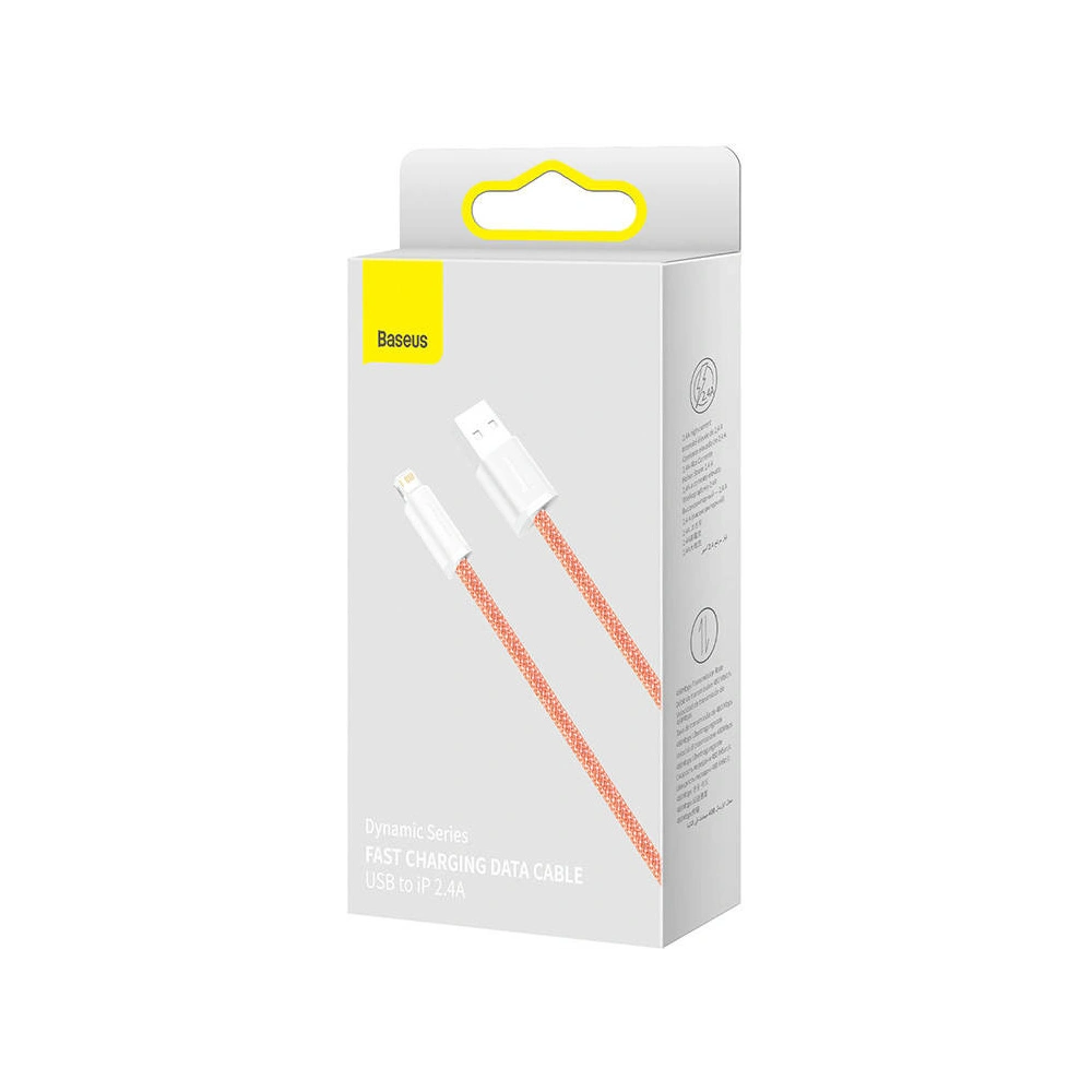 Hurtownia GSM - Kabel USB do Lightning Baseus Dynamic, 2.4A, 1m (różowy) - BSU3014PNK - {ean13} - Hurt